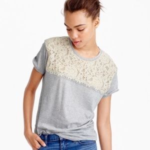 J. Crew Lace T-Shirt